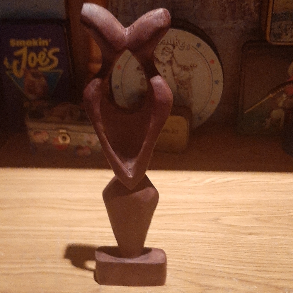 💘"Love" Hand-carved piece Ghana, Africa💝